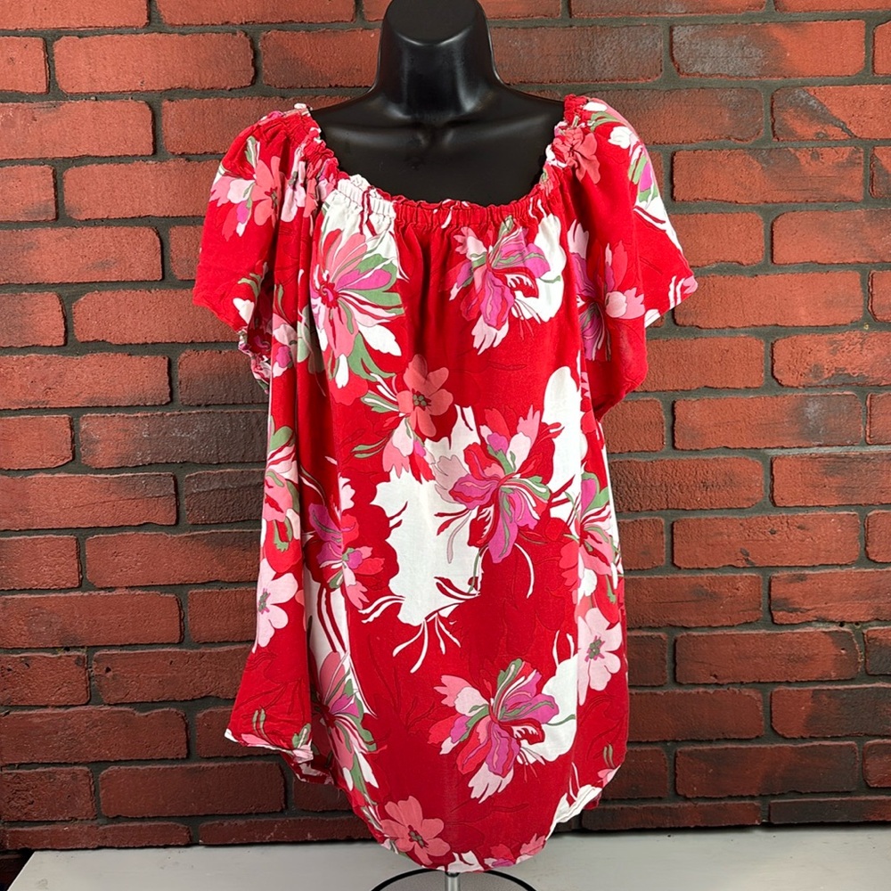 Rachel Zoe Shirt Womans 1X Floral